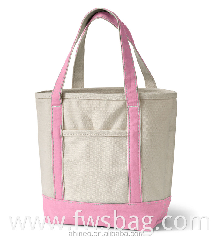 Custom Wholesale Heavy Duty Recycled Thick Bulk Plain Canvas Handbag Beach Tote Bags Shopping Bag